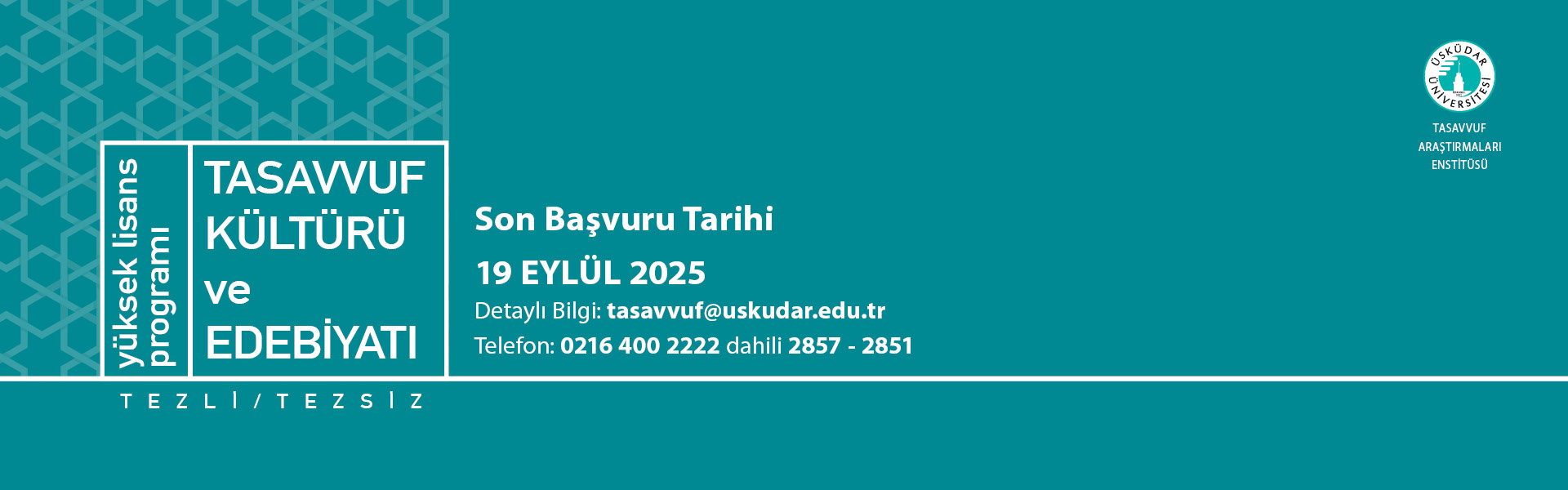2025-2026 Akademik Yılı Güz Dönemi Başvuru Duyurusu