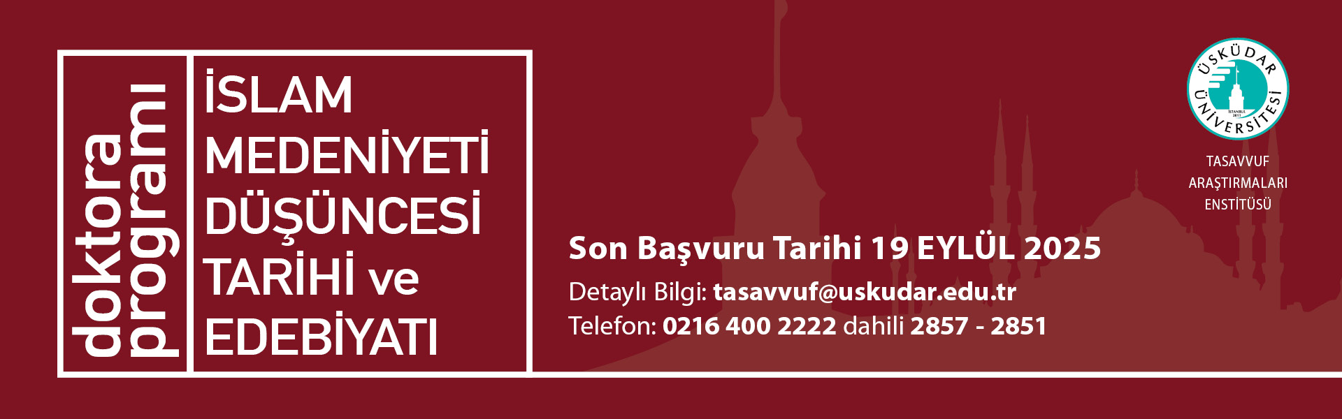 2025-2026 Akademik Yılı Güz Dönemi Başvuru Duyurusu